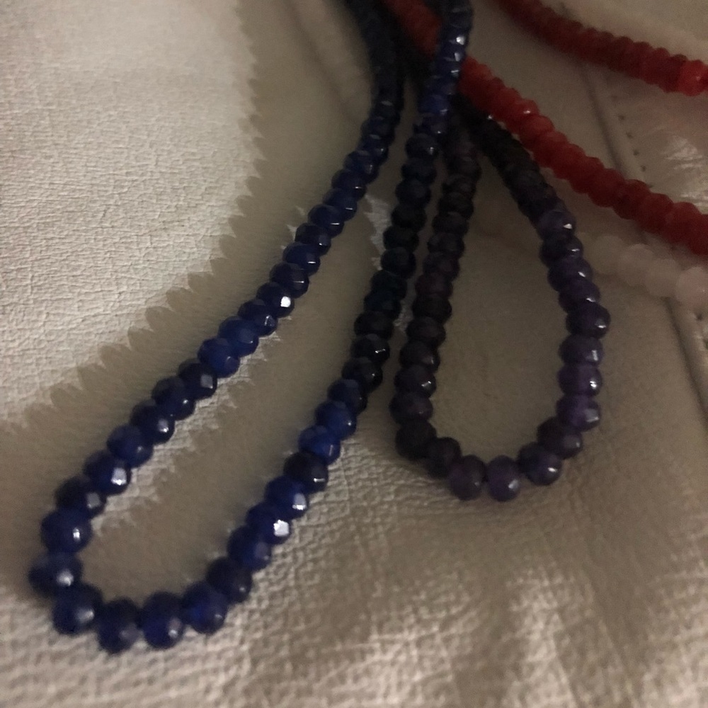 KITTIS’ Semi-Precious Raw Stone Bead Necklaces